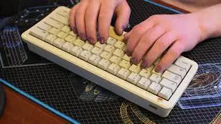 ADK64 - Alps SKCM Amber + FR-4 plate sound test