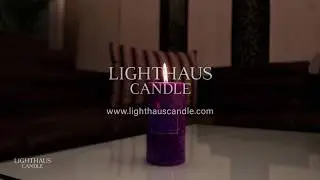 Purple Pillar Candle Lavender Aroma Candle | Scented Candle Decoration | Home Decor Product