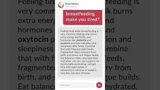 Why does breastfeeding make you tired?