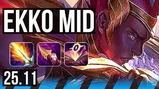 EKKO vs ZED (MID) | 12/2/6, Legendary | EUW Master | 25.11