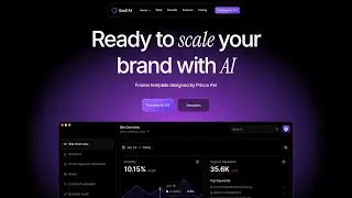 SaaS, AI & Startup Template Built In Framer (No-Code CMS)