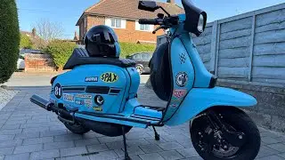 Knaresborough to York Pre-Season Scooter Meet 2025. Part 2. Lambretta, Vespa & Royal Alloy. Ride out