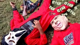 Money Heist in Park | Police Arrived |  Crazy6