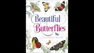 Flip thru of Beautiful Butterflies coloring book