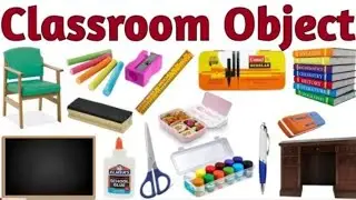 🧮✍️📚📐🎨Classroom Objects Name | School Object Name |Classroom Objects in English |English Vocabulary 