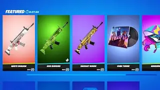 ALL NEW and RETURNING Fortnite ITEMSHOP Wraps and GLIDERS (White Dragon, Cloud Strike...)