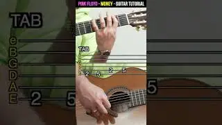 Pink Floyd - Money | Guitar Tutorial (TAB) #shorts