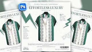 Effortless Luxury Poster Design in Photoshop | Fashion Ad Design 2025