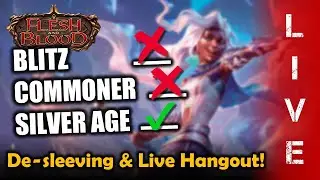 🔴 Hangout LIVE! | De-Sleeving & Prepping SAGE | Flesh and Blood