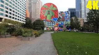 4K Walk in Massachusetts - Rose Kennedy Greenway