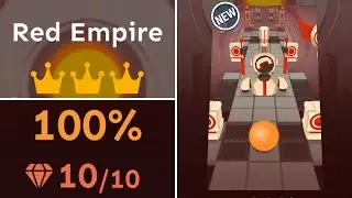 Red Empire (All gems and crowns) | Rolling Sky