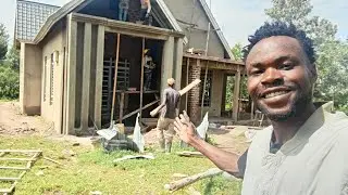 Finally ⁉️New Look The Front Porch After  Plaster Done For Our Dream House🏠