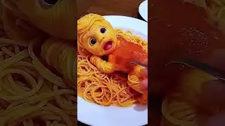 Baby Tries ALIVE Instant Noodles &ndash; Can She Finish It?! #viralshorts #tiktok #funny