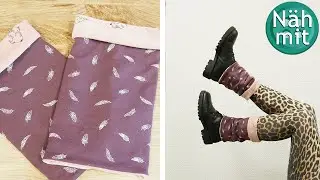 Beinstulpen N&auml;hen - schnelles & einfaches N&auml;hprojekt aus Stoffresten - #Geschenkidee