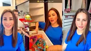 اليوم رايحين المدينة المائية😍بس اول لازم انظف وارتب المخزن❤️طلع عندي اكبر كمية لانش بوكس😅حسام ورولا
