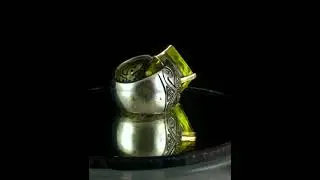 NATURAL LEMON QUARTZ GEMSTONE DIAMOND 18K GOLD SILVER COCKTAIL VICTORIAN RING