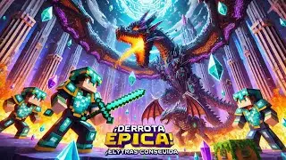 &iexcl;Derrotando a la Dragona del End y Consiguiendo las Elytras en Skyblock Hardcore!