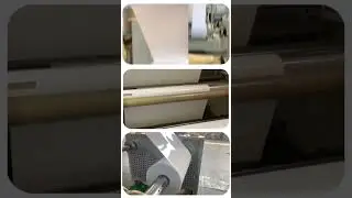 milky white PP plastic sheet roll winding