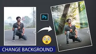 How to Change Background in Photoshop And colour correction photoshop [Hindi] - Milind Ranjan