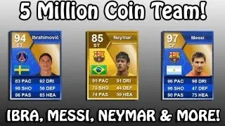 5.5 MILLION COIN SQUAD - TOTS Ibra, TOTS Messi & Barca Neymar