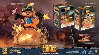A LOOK AT: Conker&rsquo;s Bad Fur Day &ndash; Soldier Conker Statue by First 4 Figures REVEAL