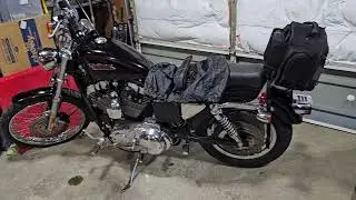 Most Lightweight & Secure Motorcycle Sissy Bar Bag for Harley Davidson Sportster 1200