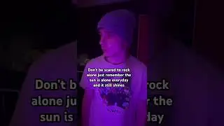 Don&rsquo;t be scared to rock alone #motivation #relatable #alone #itsokay #happy #sun #shine #you