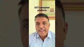 What is GST exempted products #shorts #shortsfeed