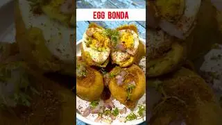 Street Style Egg Bonda 🥚 #shorts #eggbonda #eggpakoda