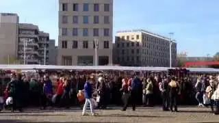 Stoffmarkt aus Holland zu Gast auf dem Postplatz