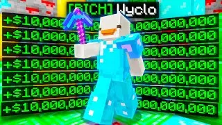 CREATING THE MOST *BROKEN* MONEY MAKING PICKAXE on NEW MINECRAFT PRISON SERVER | Minecraft Prisons