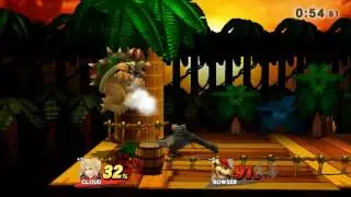 cloud vs bowser SSB WiiU
