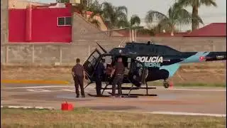 Trasladan por aire a agente herido tras accidente en Majalca
