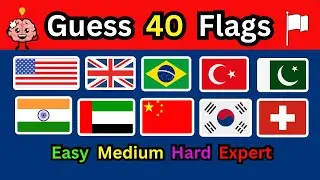 Guess And Learn 40 Flags| Guess The Flag Quiz🚩🌍