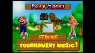 Mario Golf N64 - Tournament Music During Stroke Play (ROM hack download!) Longplay