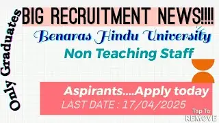 BHU Junior Clerk vacancy 2025