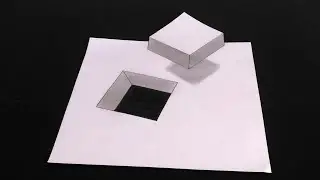 Drawing trick art on paper | How to draw 3d trick art on paper | how draw 3d art