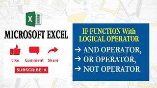 #excel Learn IF with Logical Function
