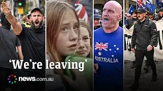 Why attendees of the 'March for Australia' protest walked out