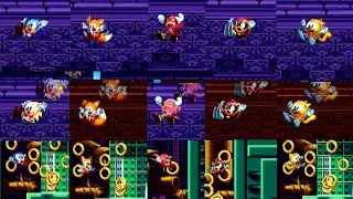 Sonic Mania Plus - All Characters + Super & Chibi Forms Free-Falling Animations
