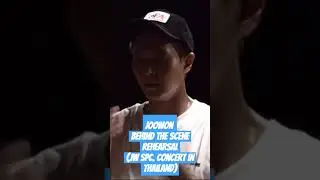 JooWon behind the scenes rehearsal for his upcoming special concert in Thailand