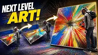 THE BIGGEST SPIN PAINTINGS I'VE EVER DONE!!