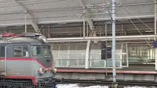 Przejazd lokomotywy EU07 -131 HSL Polska Sp z o o  przez stacje PKP Gliwice