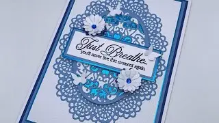 5x7’ card using CC “Corded Lace” die set