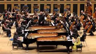 Orquestra Sinfônica Heliópolis & Isaac Karabtchevsky - Bach - Concerto para Quatro Pianos (III mov)