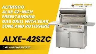 Alfresco ALXE 42-Inch Freestanding Gas Grill With Sear Zone And Rotisserie