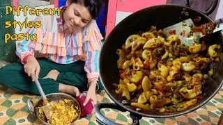 Different styles pasta।। इतना आसान और टेस्टी पास्ता।। Masala maggi।। pasta recipe।। @laxmitbja