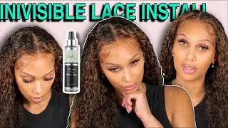 WOW 😍 Start To Finish INVISIBLE FULL LACE Wig Install Ericka J GLUELESS GRIP HOLDING SPRAY Install