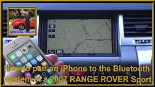 How to pair an iPhone to the Bluetooth system in a 2007 RANGE ROVER Sport