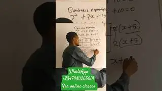 Quadratic equation using box method #maths #mathsexam #viralvideo #quadraticequation
